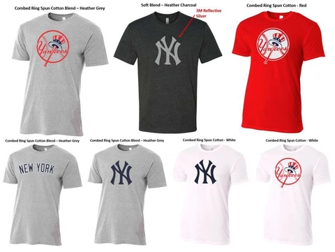 Super Soft Tee New York Yankees Vintage Logo SlimFit T-Shirt Adult & Youth Sizes Cover