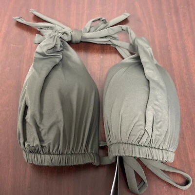 NEW LA BLANCA Women's Island Goddess Rouched Halter Bikini Top Swimsuit Top 12 - Image 1 of 2