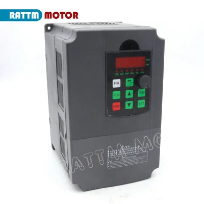 220V 7.5KW VFD Variable Frequency Drive Inverter 3PHASE Spindle Speed Controller - Image 1 of 4