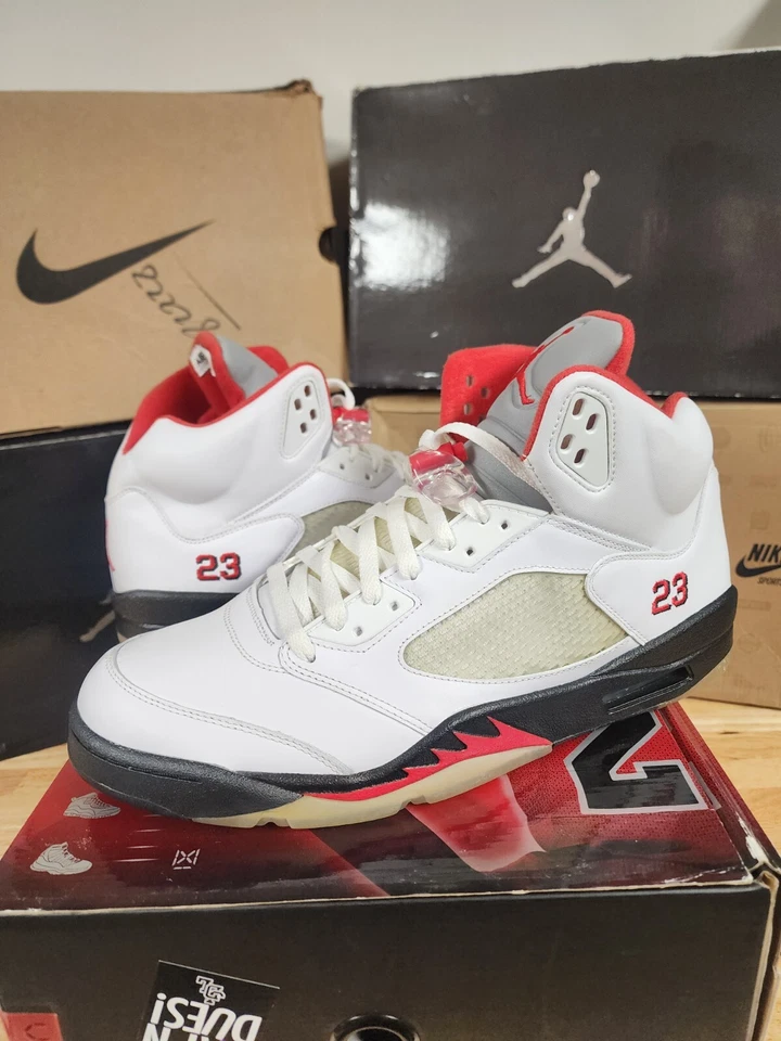 Size 13 - Air Jordan 5 Retro Countdown Pack Fire Red  - Image 1 of 4