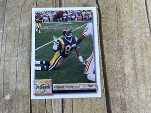 1992 Upper Deck NFL Football Card Flipper Anderson Los Angeles Rams #122 - Picture 1 of 6