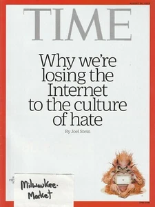 Time August 29 2016 Losing The Internet To Culture Hate Free & Fast SnH L@@K ! - Picture 1 of 1