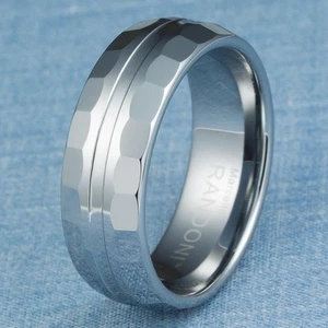 Anello uomo in carburo di tungsteno fede nuziale misura 10,5 - Foto 1 di 3