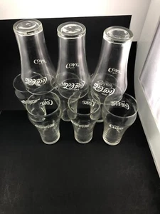 9er Set transparent - 12 Unzen - 6" groß - Coca Cola Gläser - Top Zustand - Bild 1 von 6