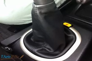 Cuffia leva cambio Land Rover Freelander dal 2003 al 2006 vera pelle nera - Imagen 1 de 1