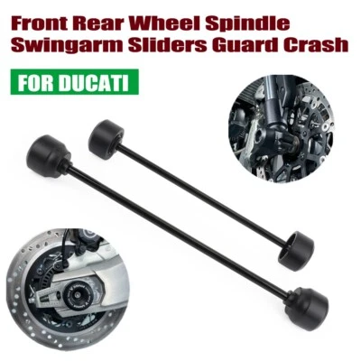 Para Ducati Scrambler 1100 Eje Rueda Trasera Delantera Brazo Deslizadores Protector Choque Foto 1 de 4