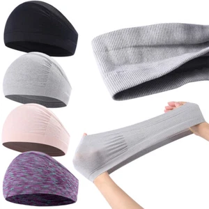 Women's Sports Sweat-absorbent Headband Fitness Yoga Running Breathable Hairband - Picture 1 of 18