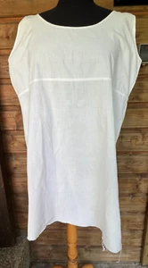 Ancienne  robe / chemise de jour en coton monogrammes AD    Réf C39 - Picture 1 of 9
