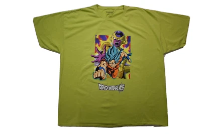 Camisa Dragon Ball Super Para Hombres Super Saiyan Azul Goku Anime Verde Nueva XL Foto 1 de 4