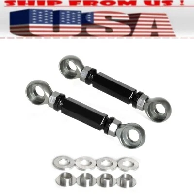 ESLABÓN DE BAJADA AJUSTABLE NEGRO EE. UU. PARA Kawasaki KLX400 03-2005 KLX400R 2002-07 Foto 1 de 4