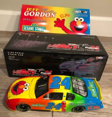 2002 JEFF GORDON SESAME STREET ELMO 1/24 ACTION RCCA #24 CLUB CAR BANK #860/2004 - Imagem 1 de 4
