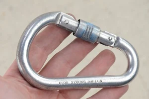 Zueco Escalada Alto Bloqueo Pera Mosquetón Equipo de Escalada 2200KG Gran Bretaña De Colección Años 80 - Imagen 1 de 8