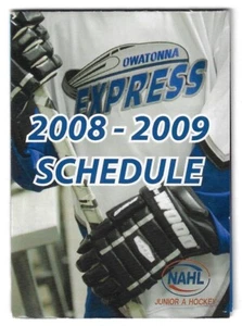 2008-09 Owatonna Express NAHL Hockey Schedule !!! Many Sponsors - Picture 1 of 1
