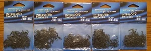 NIP 5 Pks South Bend Black Interlock Swivels Size 12 Test 15 Lbs 50 Per Pack - Picture 1 of 3