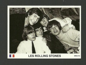 The Rolling Stones Pop Rock Music French Card C Mick Jagger Keith Richards