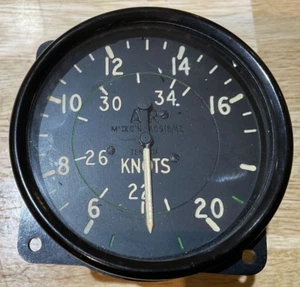 VINTAGE RAF LANCASTER AIRCRAFT AIRSPEED INDICATOR 340KT - 6A/1616 - DATED 1943 - Picture 1 of 8