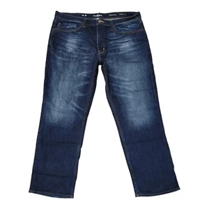 Goodfellow Athletic Straight Fit Men's 40x30 Regular Stretch Zip Mid Blue Jeans - Picture 1 of 15