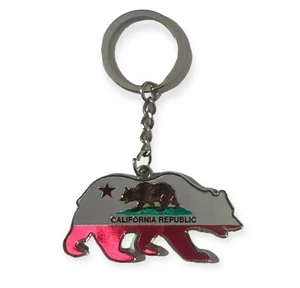 California Republic Bear Key Chain Fabulous Bear Shaped - Picture 1 of 2