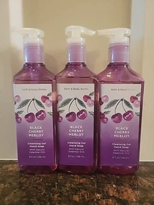 3( Three) " Black Cherry Merlot" Cleansing Gel Hand Soaps From Bath Body Works. - Picture 1 of 4