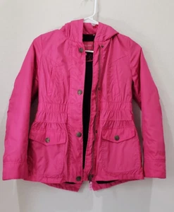 London Fog Jacket Girl's Pink Fleece Lined Full Zip Jacket Outerwear, Size 10/12 - Picture 1 of 8
