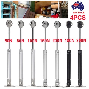 4X 50N/80N/100N/150N/200N GAS STRUT KITCHEN CABINET CUPBOARD DOOR HINGES STAYS - Picture 1 of 22