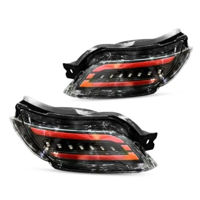 SET REAR BUMPER REFLECTOR CLEAR LED FIT TOYOTA VIOS YARIS SEDAN XP90 2007-2012 - Image 1 of 4
