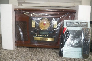 Innovativa Tecnologia FM Registratore CD Cassette Giradischi Bluetooth 8 in 1 Telecomando - Foto 1 di 14