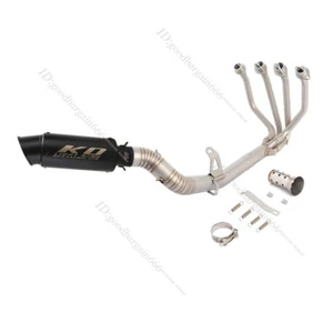 Para CF-Moto 500SR CF500SR 2024 2025 Sistema de escape Cabezal Tubo Silenciador Punta Negro - Imagen 1 de 14