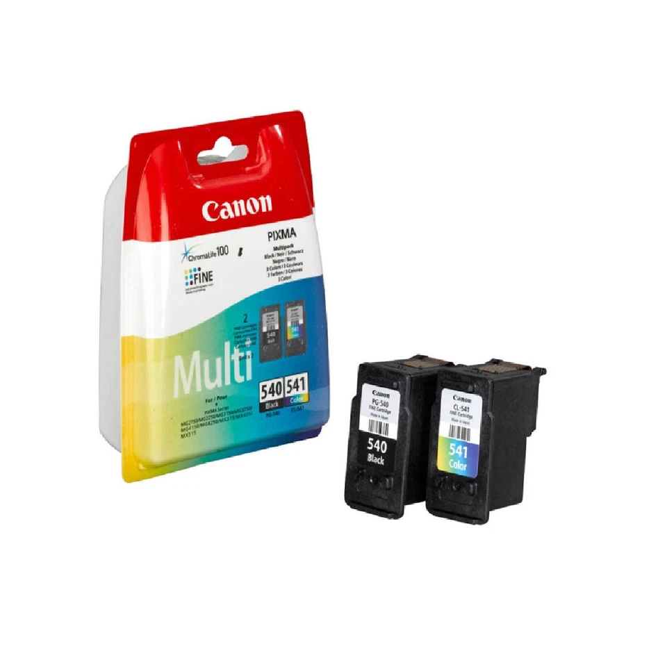 KIT 2 CARTUCCE ORIGINALI CANON 5225B006 PG-540 BK + CL-541 COL - Immagine 1 di 1