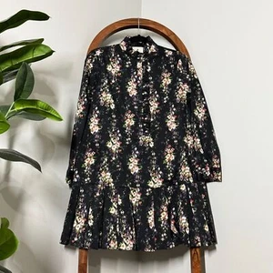 Tuckernuck SMALL Black Onyx Falling Flowers Bouquet Tate Dress - Picture 1 of 9