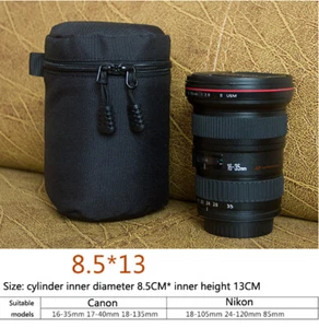 Nylon Outdoor Neoprene Protector Bag DSLR SLR Case Waterproof Camera Lens Pouch - Picture 1 of 17