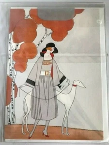 Tarjeta en blanco estilo Art Deco - The Fashion Gallery - Greyhound Chic - Imagen 1 de 3