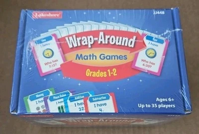 Lakeshore Wrap-Around Math Games Grades 1 & 2 (JJ448) Education Stem NEW SEALED - Image 1 of 4