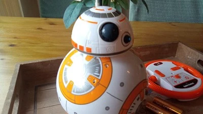 BB8 planet boy remote control robot 2:4 GHZ with music sound 360' rolling ball - Image 1 of 4