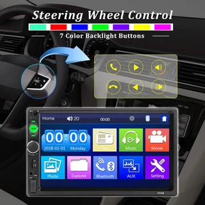Car Stereo Double Din Bluetooth Car Radio 7 Inch MP5 Player HD Touch Screen F... - Picture 1 of 12