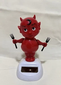 Testa di Bobble Solare Diavolo Rosso - Foto 1 di 4
