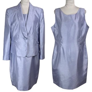 Le Suit Chaqueta Violeta Haze Vestido Traje Talla 16 P Formal Boda Fiesta Conjunto de 2 Piezas - Imagen 1 de 17