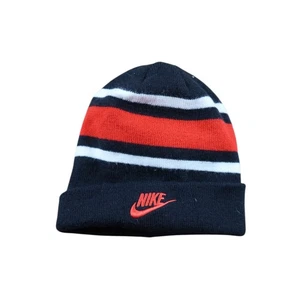 Nike schwarz und rot gestreifte Beanie Mütze Herren Einheitsgröße - Bild 1 von 3