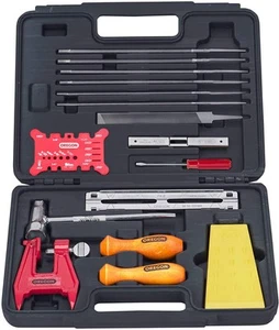 Oregon Chainsaw Chain Sharpening Kit with Hard Case - Contains Files, Handles, - Picture 1 of 6