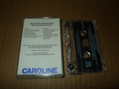 ACTION SWINGERS Decimation Blvd PROMO cassette NOISE ROCK chrome cranks didjits - Image 1 of 4