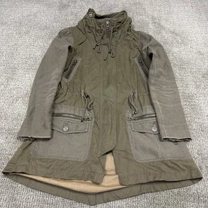 Zara Jacket Green Long Sleeve Full Zip Snap Button Women’s Size Small - Picture 1 of 10