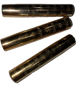 Estuche dorado torcido/maquillaje de ojos Avon de colección, un estuche defectuoso; para cepillo o directo - Imagen 1 de 10