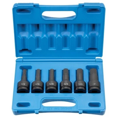 Gray Pneumatic 8096H 3/4" Drive Hex Driver Impact Socket Set 6 Pieces - Image 1 of 4