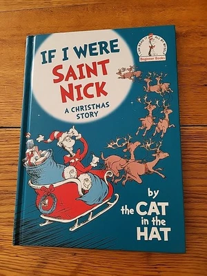 If I Were St. Nick, A Christmas Story,  HB, Cat In The Hat Dr. Seuss Foto 1 de 4