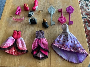 Ever After High Puppenkleidung & Zubehör Paket Kleidertasche Kamm Schuhe Brille - Bild 1 von 10