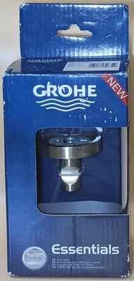 Gancho para bata GROHE Essentials en metal níquel cepillado 40364EN1 color plata caja original Foto 1 de 4