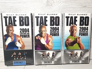 Billy Blanks Tae Bo 2004 Contact 1, Power & Energy Workout VHS New - Picture 1 of 9