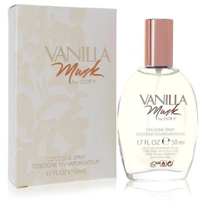 Coty Vanilla Musk Eau de Cologne 50ml Spray for Womens Brand New FAST SHIPPING - Picture 1 of 3
