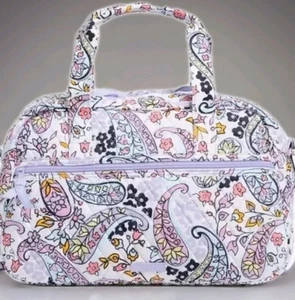 Vera Bradley Compact Traveler Bag Maddalena Paisley Soft Gym Carry All Tote - Picture 1 of 3