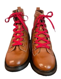 Guess GMRUSKIN Chukka Combat Boots Brown Red Laces Mens Size 10 M New - Picture 1 of 8